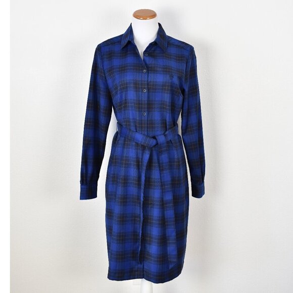 Brooks Brothers Dresses & Skirts - Brooks Brothers Plaid Wool Belted Shirt Dress - 10